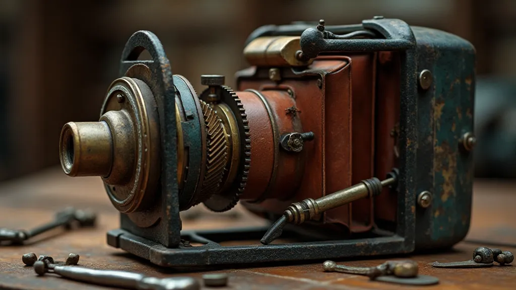 Vintage camera disassembly