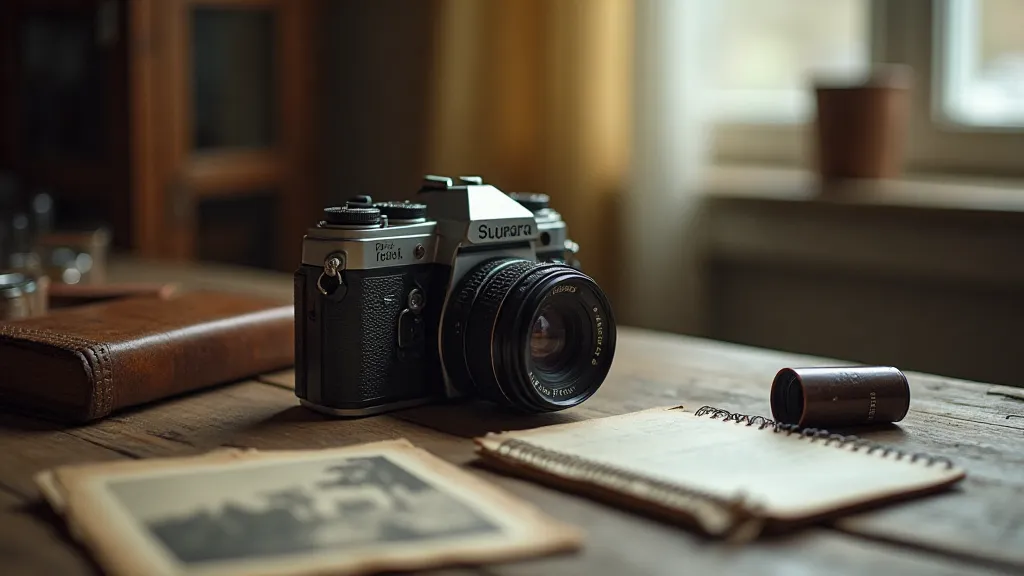 Antique camera still life