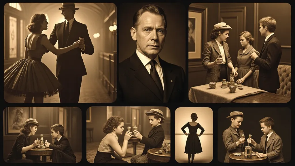 Collage of scanned film negatives