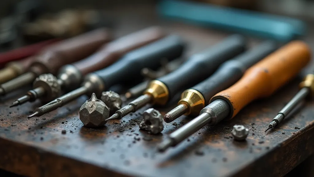 Set of jeweler's screwdrivers