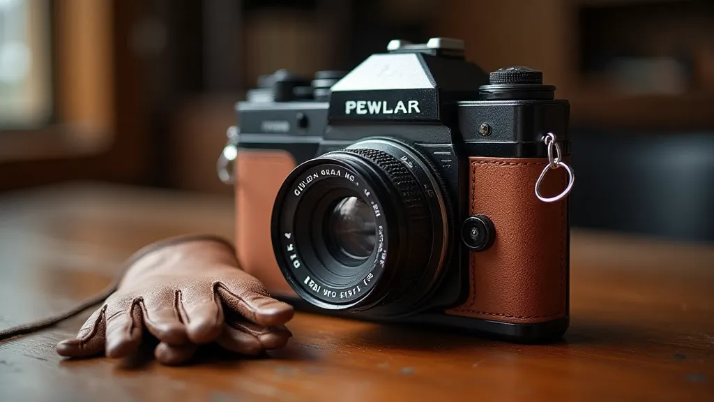 Fully restored antique camera leatherwork