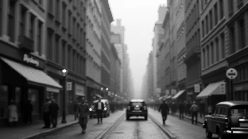 Vintage city street photograph